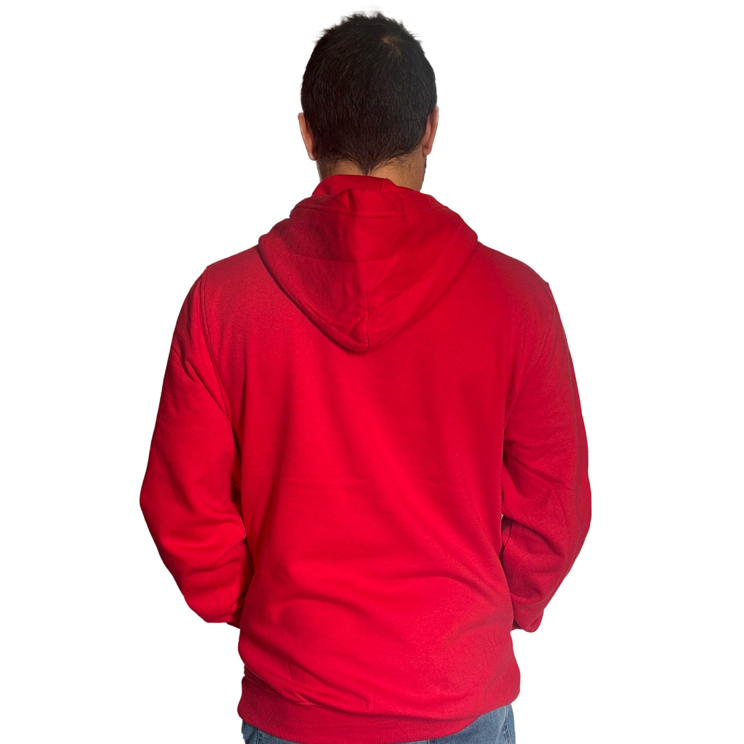 Hooded Sweatshirt-Red - Image 4