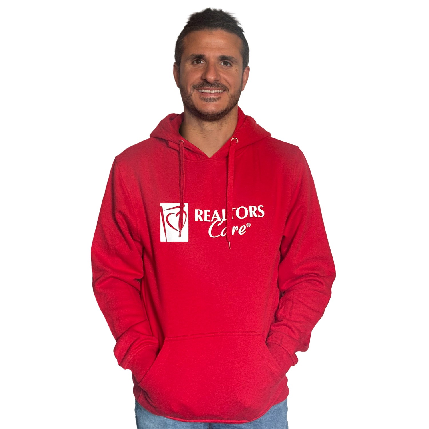 Hooded Sweatshirt-Red - Image 2